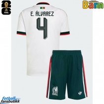 Mexico Edson Alvarez #4 Bortedraktsett Barn EM 2024 Kortermet (+ Korte bukser)